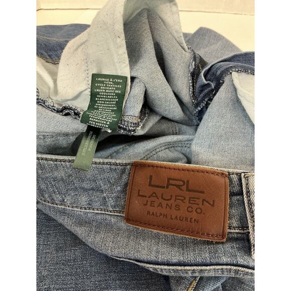 Ralph Lauren‎ Jeans Co Jeans Women’s 10 Blue Denim Premier Straight Cropped LRL - Picture 8 of 11